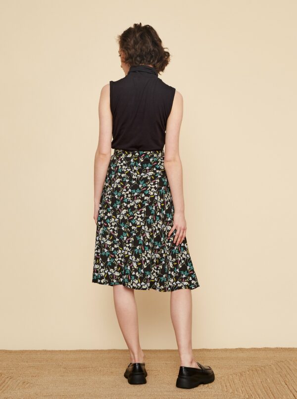 Čierna kvetovaná sukňa ZOOT Valencie