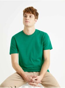 Basic tričká pre mužov Celio - zelená