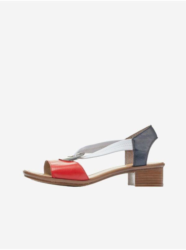 Sandále pre ženy Rieker - biela, červená