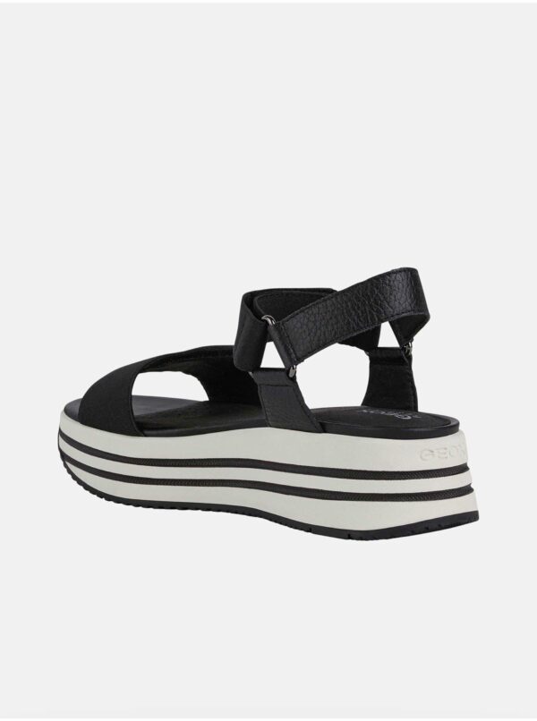 Sandále pre ženy Geox - čierna, biela