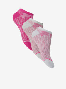 FILA Ponožky 3 páry Ružová Biela