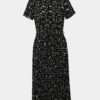 Čierne vzorované šaty Dorothy Perkins
