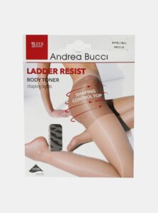 Šedé pančuchové nohavice Andrea Bucci 15 DEN