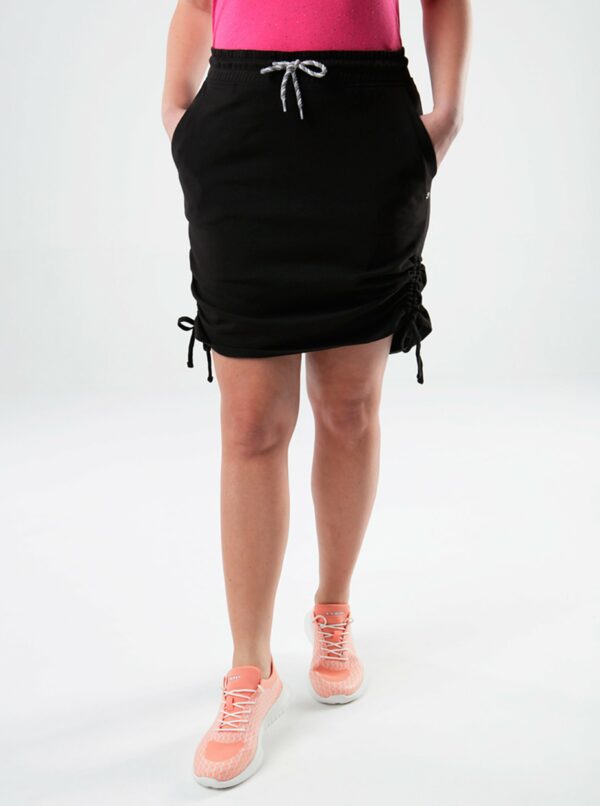 Čierna dámska púzdrová sukňa so sťahovaním LOAP