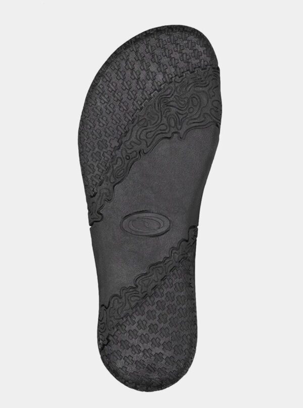 Čierne dámske kvetované sandále LOAP