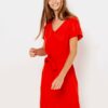 Šaty na denné nosenie pre ženy CAMAIEU - červená