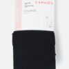 Čierne pruhované pančuchové nohavice CAMAIEU