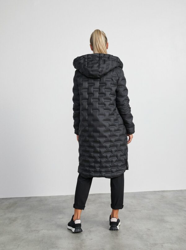 Čierny dámsky páperový zimný kabát METROOPOLIS Roxy