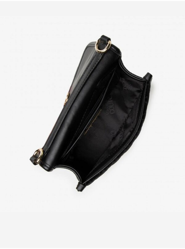 Čierna dámska malá crossbody kabelka Versace Jeans Couture