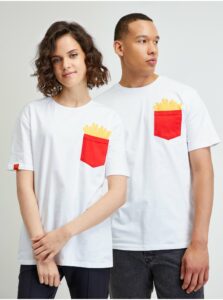 Biele unisex tričko McDonald's Fries