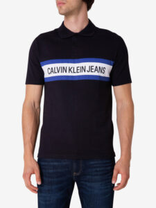 Calvin Klein Jeans Polo tričko Čierna