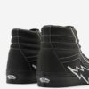 Čierne pánske kožené členkové topánky VANS SK8-Hi Bolt
