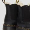 Čierne dámske kožené zateplené členkové topánky Dr. Martens 2976 Leonore