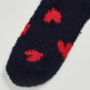 Čierne dámske vysoké ponožky GAP so srdiečkami