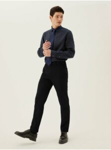 Nohavice, úzky strih Marks & Spencer čierna