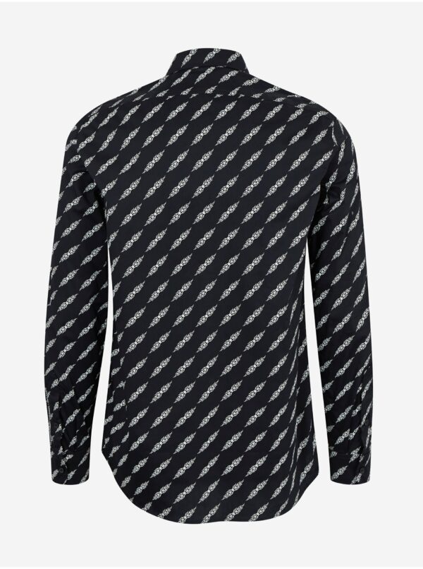 Čierna pánska vzorovaná košeľa Diesel Riley
