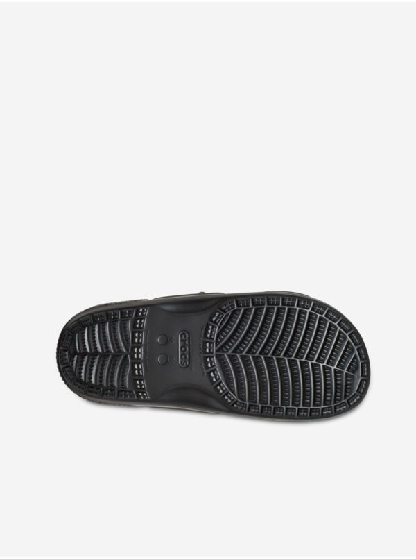 Čierne vzorované papuče Crocs