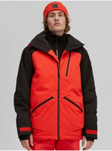 Čierno-červená pánska lyžiarska/snowboardová bunda O'Neill TOTAL DISORDER JACKET