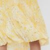 Žltá vzorovaná plisovaná sukňa VERO MODA Flora