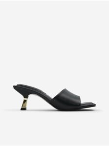 Čierne dámske papuče na podpätku ALDO Cassilia