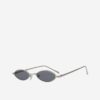 Slnečné okuliare v strieborno-čiernej farbe VeyRey Morgan