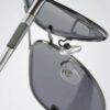 Polarizačné okuliare v striebornej farbe VeyRey Laudin