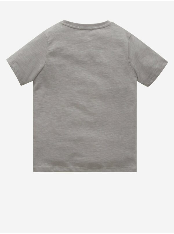 Šedé chlapčenské melírované tričko Tom Tailor