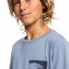 Svetlofialové chlapčenské tričko Quiksilver Smiley Waves