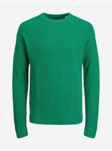 Zelený rebrovaný sveter Jack & Jones Brink