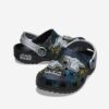 Čierne detské vzorované papuče Crocs Star Wars