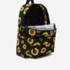Žlto-čierny dievčenský kvetovaný batoh VANS