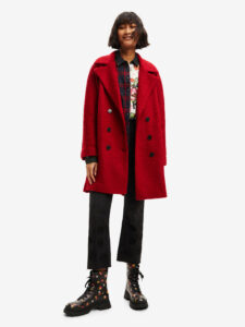 Desigual London Kabát Červená