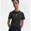 Calvin Klein Jeans Micro Monogram Tričko Čierna