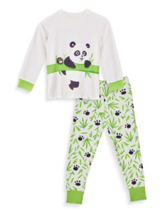 Dedoles Panda a Bambus Pyžamo detské Fialová