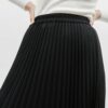Čierna plisovaná maxi sukňa Selected Femme Alexis