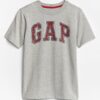 Šedé chlapčenské tričko GAP Logo