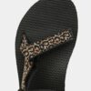 Čierne dámske vzorované sandále na platforme Teva