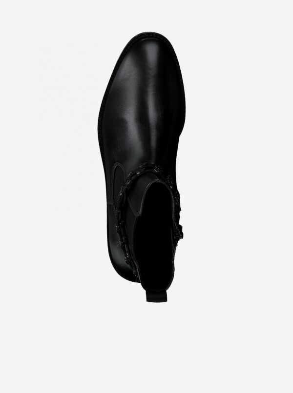 Čierne členkové topánky Tamaris