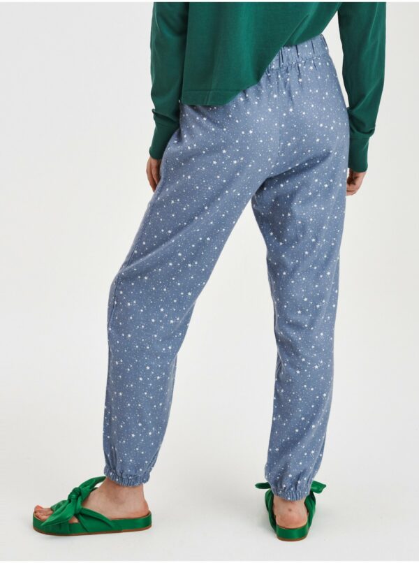 Modré dámske flanelové pyžamové nohavice GAP