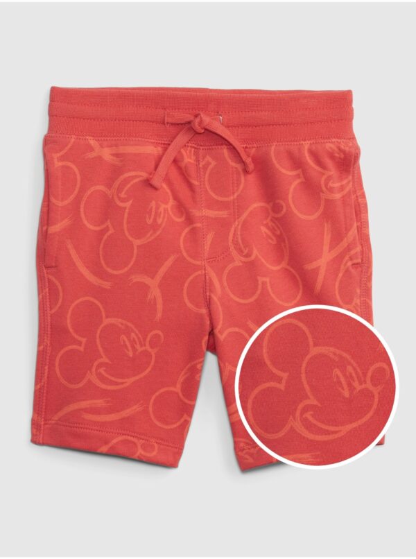 Červené chlapčenské šortky Disney Mickey GAP