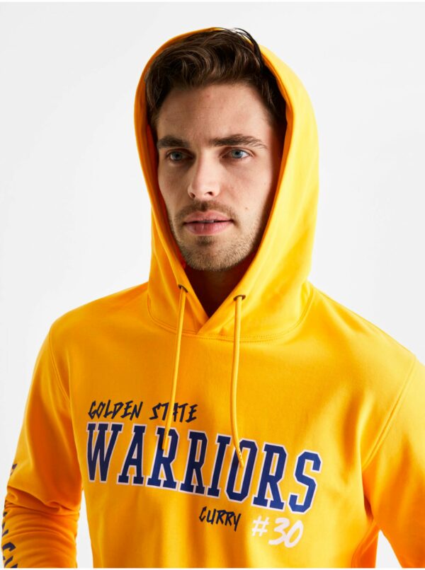 Žltá mikina Celio NBA Golden State Warriors