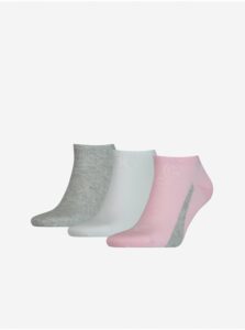 Ponožky pre ženy Puma - sivá, biela, ružová
