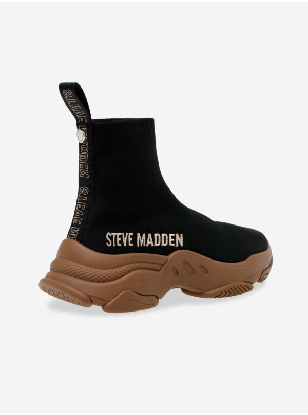 Čierne členkové ponožkové tenisky Steve Madden Master