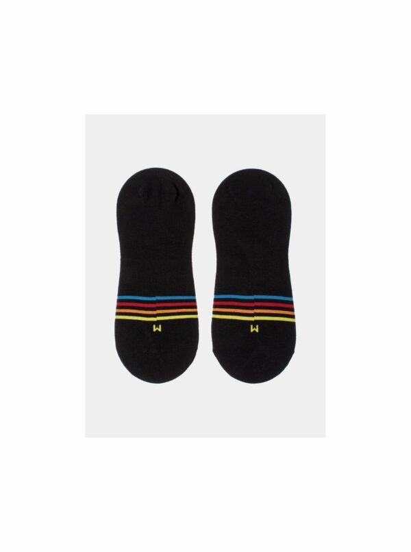 Čierne pruhované nízke ponožky Fusakle Ťapka čierna