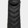 Čierna dlhá prešívaná vesta Jacqueline de Yong Sky