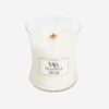 WoodWick vonná sviečka White Teak stredná váza