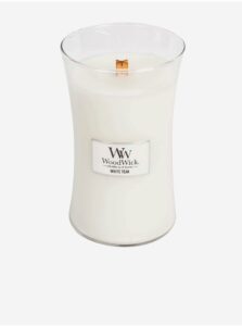 WoodWick vonná sviečka White Teak veľká váza