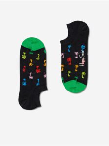 Čierne vzorované ponožky Happy Socks Palm No Show