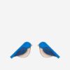 Drevené náušnice BeWooden Blue Bird Earrings