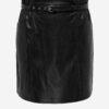 Čierna koženková sukňa ONLY CARMAKOMA Heidi